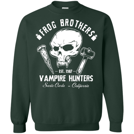 Sweatshirts Forest Green / Small Frog Brothers Vampire Hunters Crewneck Sweatshirt