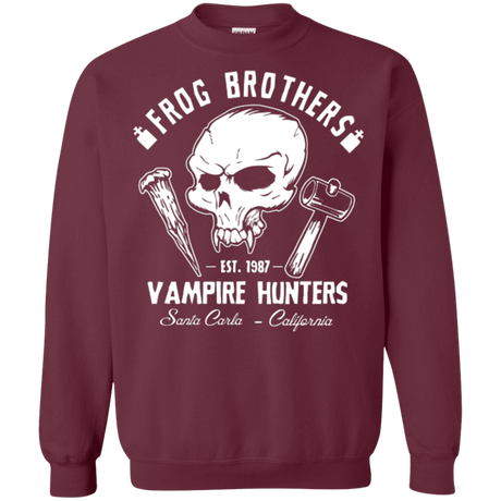 Sweatshirts Maroon / Small Frog Brothers Vampire Hunters Crewneck Sweatshirt