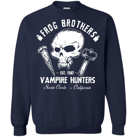 Sweatshirts Navy / Small Frog Brothers Vampire Hunters Crewneck Sweatshirt