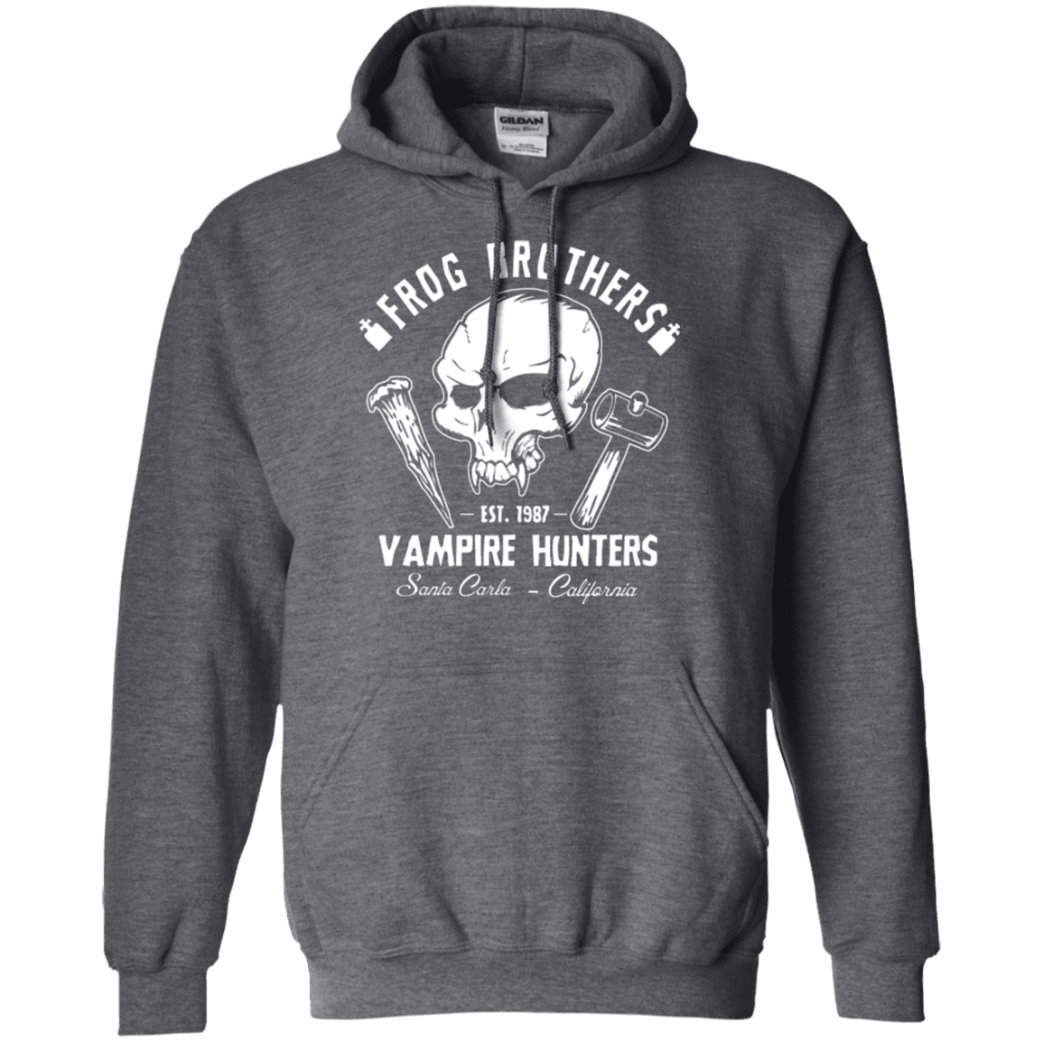 Sweatshirts Dark Heather / Small Frog Brothers Vampire Hunters Pullover Hoodie