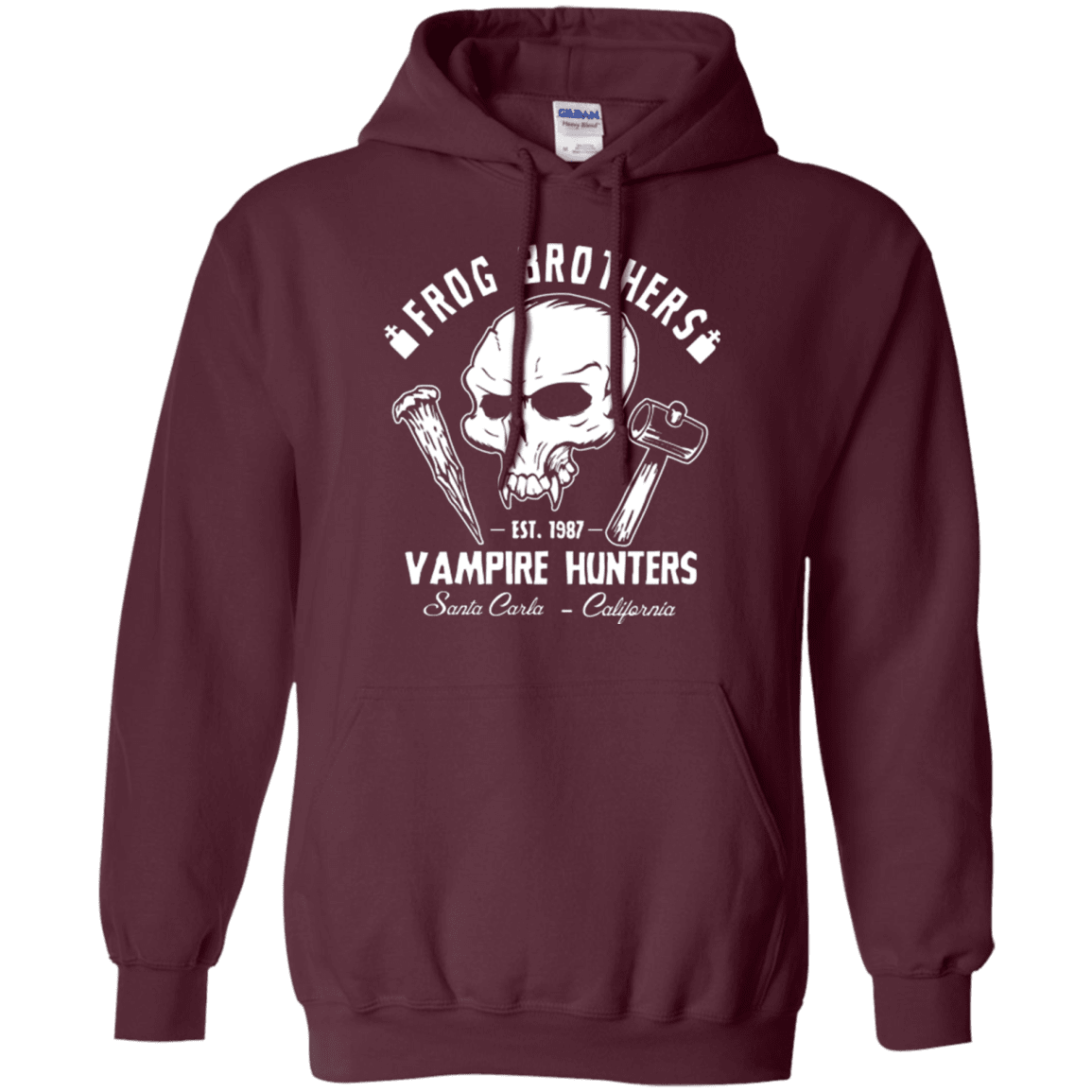 Sweatshirts Maroon / Small Frog Brothers Vampire Hunters Pullover Hoodie