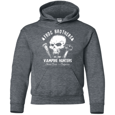 Sweatshirts Dark Heather / YS Frog Brothers Vampire Hunters Youth Hoodie