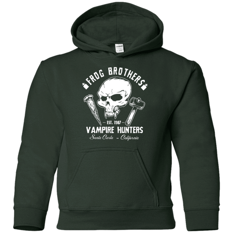Sweatshirts Forest Green / YS Frog Brothers Vampire Hunters Youth Hoodie