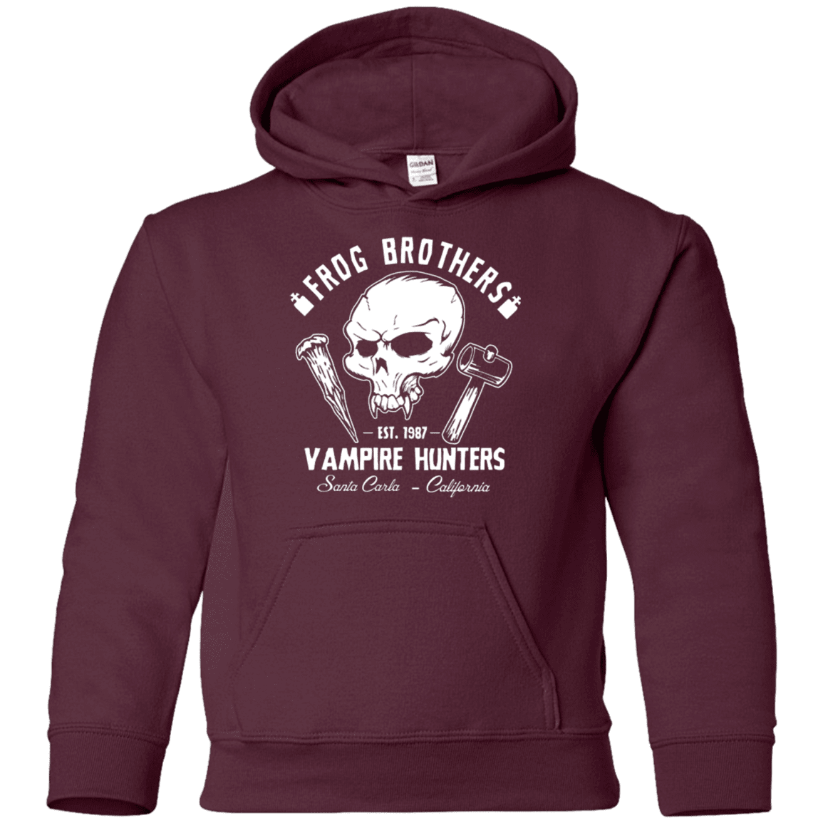 Sweatshirts Maroon / YS Frog Brothers Vampire Hunters Youth Hoodie