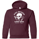 Sweatshirts Maroon / YS Frog Brothers Vampire Hunters Youth Hoodie