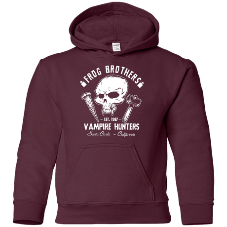 Sweatshirts Maroon / YS Frog Brothers Vampire Hunters Youth Hoodie