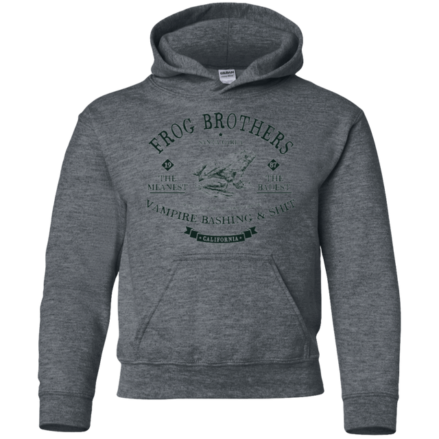 Sweatshirts Dark Heather / YS Frog Brothers Youth Hoodie