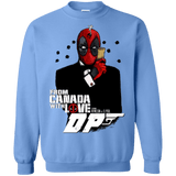 Sweatshirts Carolina Blue / Small From Canada with Love Crewneck Sweatshirt