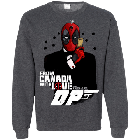 Sweatshirts Dark Heather / Small From Canada with Love Crewneck Sweatshirt