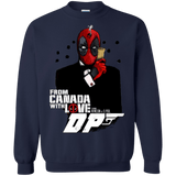 Sweatshirts Navy / Small From Canada with Love Crewneck Sweatshirt