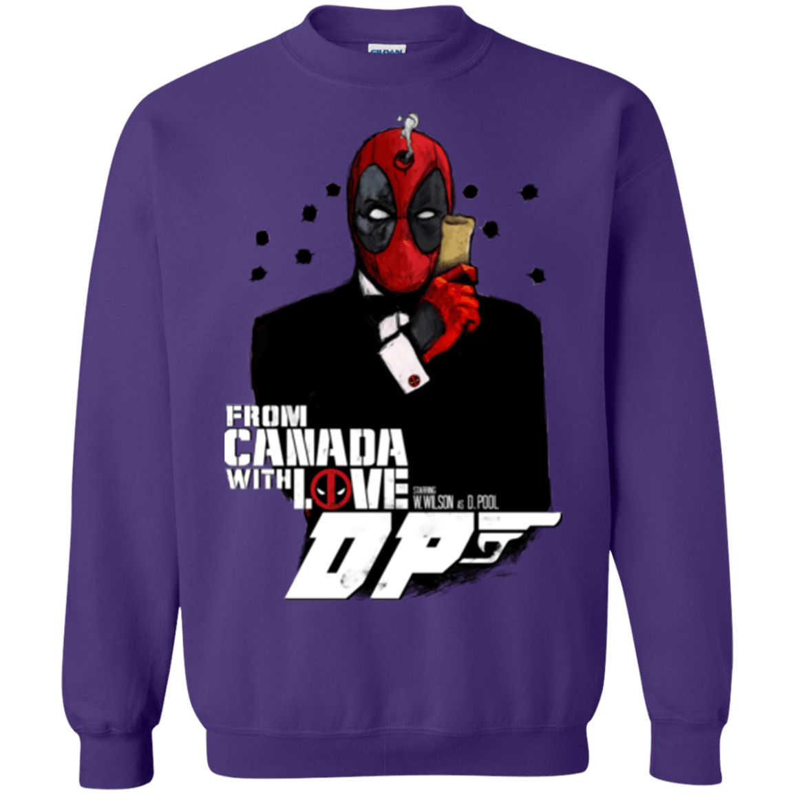 Sweatshirts Purple / Small From Canada with Love Crewneck Sweatshirt