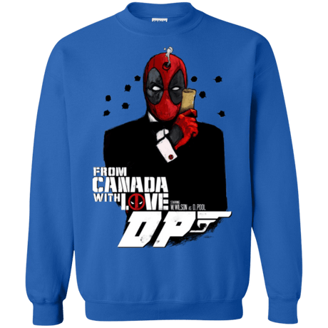 Sweatshirts Royal / Small From Canada with Love Crewneck Sweatshirt
