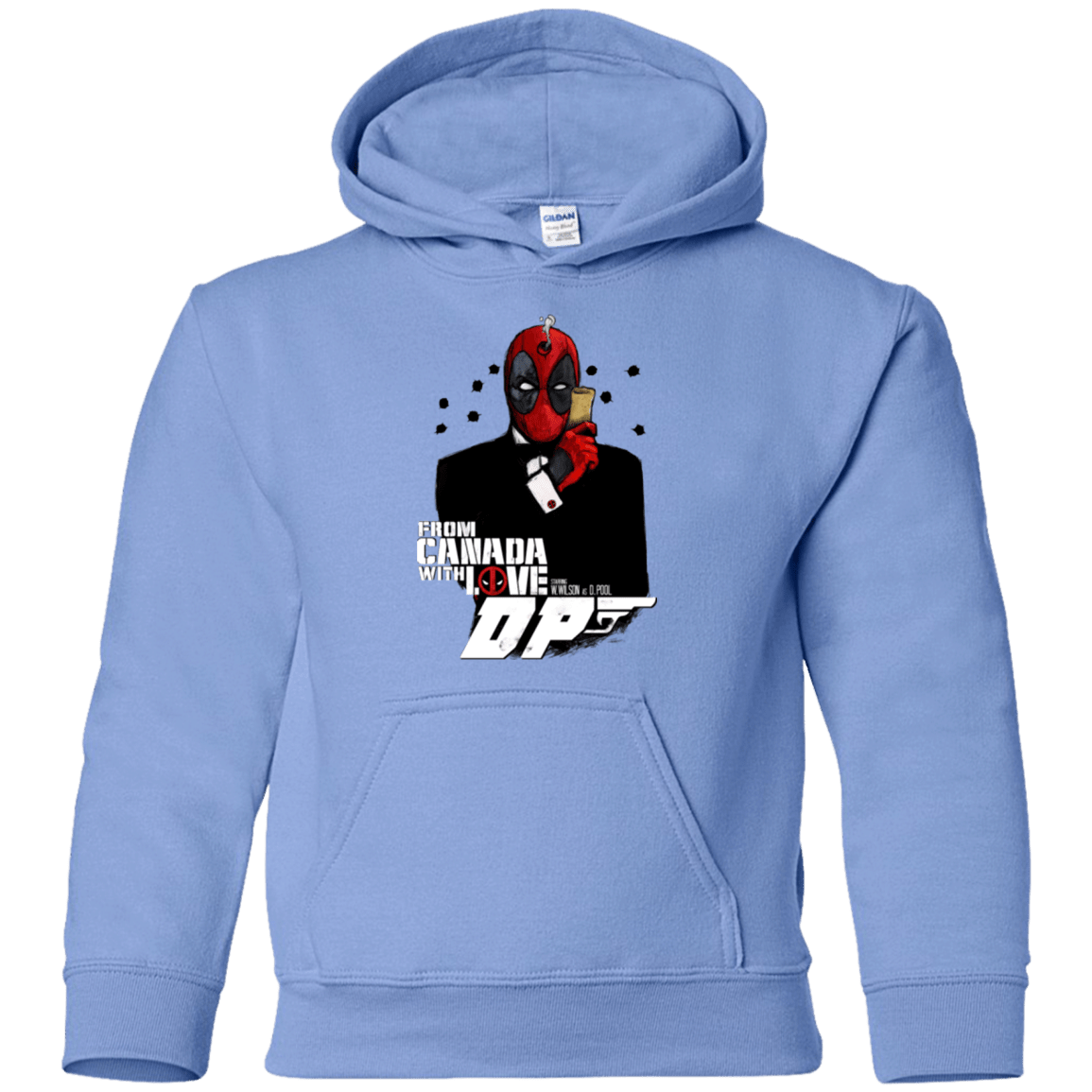 Sweatshirts Carolina Blue / YS From Canada with Love Youth Hoodie