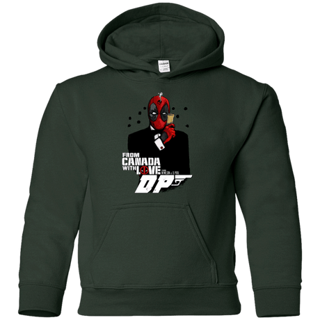 Sweatshirts Forest Green / YS From Canada with Love Youth Hoodie