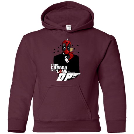 Sweatshirts Maroon / YS From Canada with Love Youth Hoodie