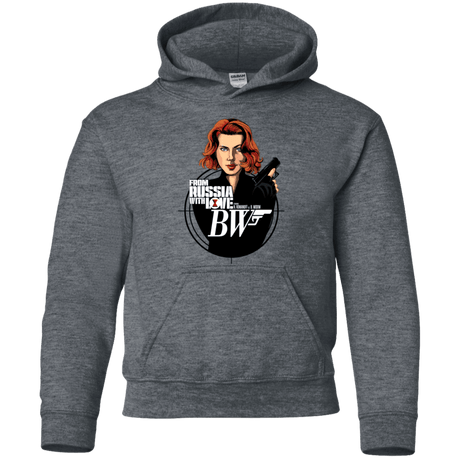 Sweatshirts Dark Heather / YS From Russia with Love Youth Hoodie