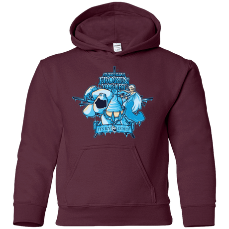 Sweatshirts Maroon / YS FROZEN YOGURT Youth Hoodie