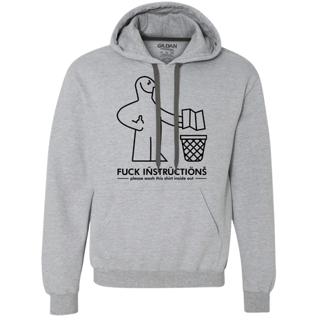 Sweatshirts Sport Grey / S FuckInstructions Premium Fleece Hoodie