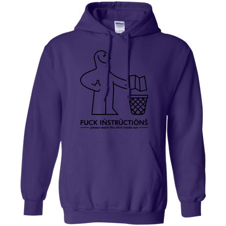 Sweatshirts Purple / S FuckInstructions Pullover Hoodie