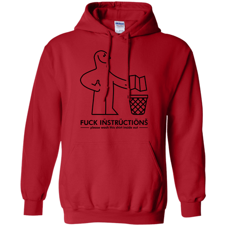 Sweatshirts Red / S FuckInstructions Pullover Hoodie