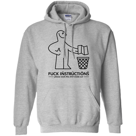 Sweatshirts Sport Grey / S FuckInstructions Pullover Hoodie