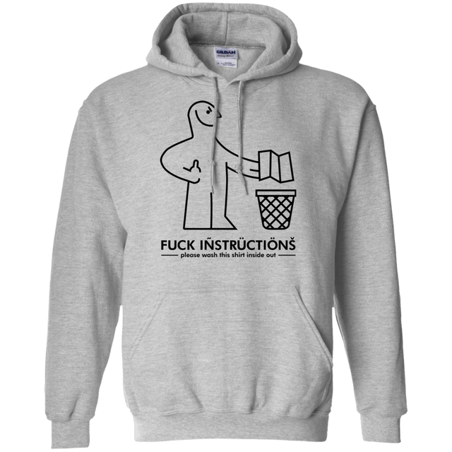 Sweatshirts Sport Grey / S FuckInstructions Pullover Hoodie