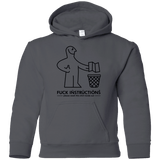 Sweatshirts Charcoal / YS FuckInstructions Youth Hoodie