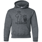 Sweatshirts Dark Heather / YS FuckInstructions Youth Hoodie