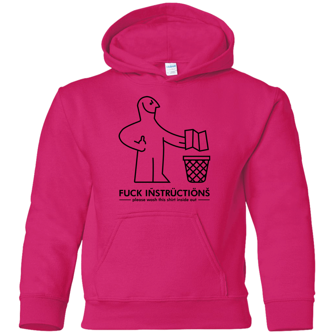 Sweatshirts Heliconia / YS FuckInstructions Youth Hoodie