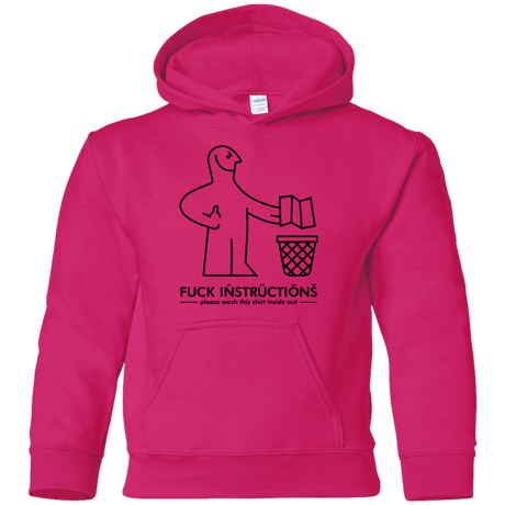 Sweatshirts Heliconia / YS FuckInstructions Youth Hoodie