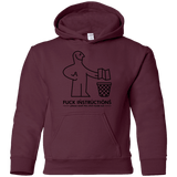Sweatshirts Maroon / YS FuckInstructions Youth Hoodie