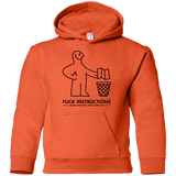 Sweatshirts Orange / YS FuckInstructions Youth Hoodie