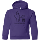 Sweatshirts Purple / YS FuckInstructions Youth Hoodie