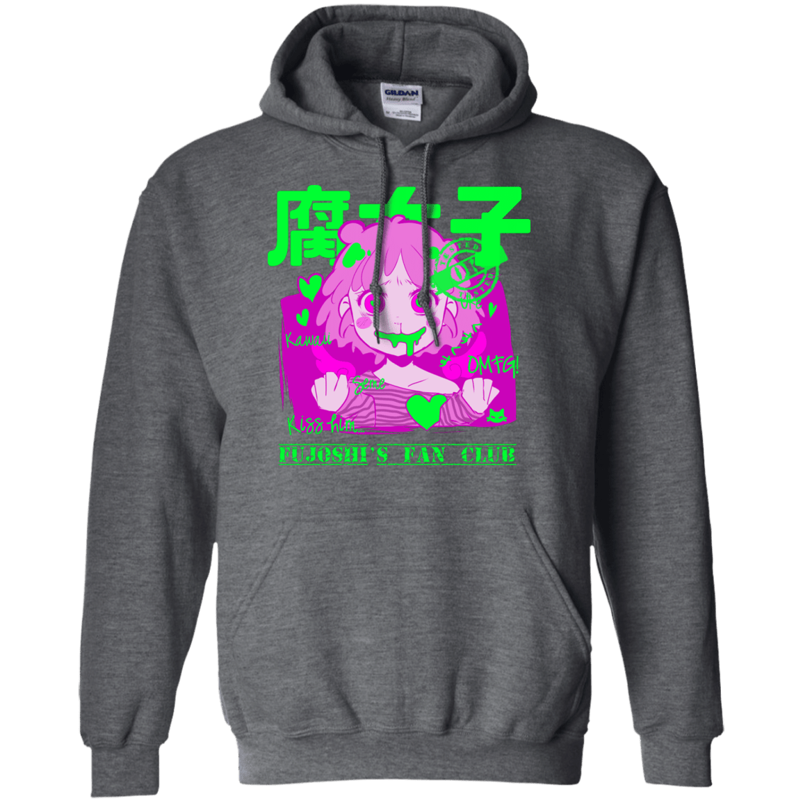 Sweatshirts Dark Heather / Small Fujoshi Pullover Hoodie