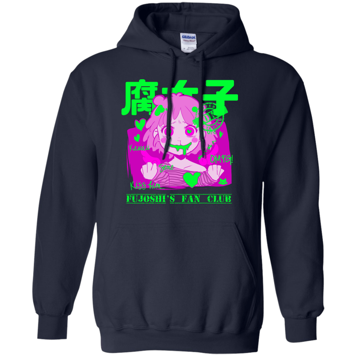 Sweatshirts Navy / Small Fujoshi Pullover Hoodie