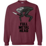 Sweatshirts Maroon / S Full Metal Head Crewneck Sweatshirt