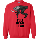 Sweatshirts Red / S Full Metal Head Crewneck Sweatshirt