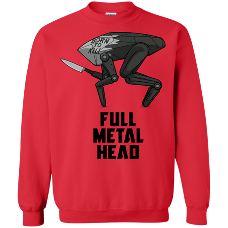 Sweatshirts Red / S Full Metal Head Crewneck Sweatshirt