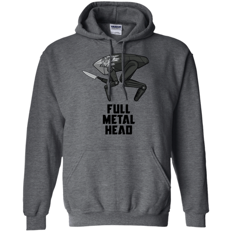 Sweatshirts Dark Heather / S Full Metal Head Pullover Hoodie