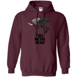 Sweatshirts Maroon / S Full Metal Head Pullover Hoodie