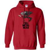 Sweatshirts Red / S Full Metal Head Pullover Hoodie
