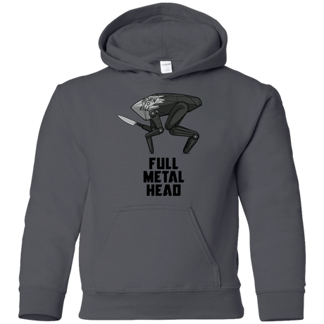 Sweatshirts Charcoal / YS Full Metal Head Youth Hoodie