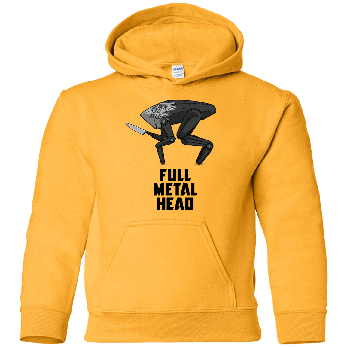Sweatshirts Gold / YS Full Metal Head Youth Hoodie