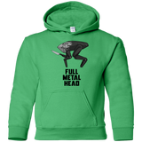 Sweatshirts Irish Green / YS Full Metal Head Youth Hoodie