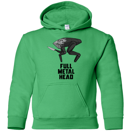 Sweatshirts Irish Green / YS Full Metal Head Youth Hoodie