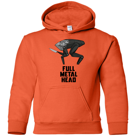 Sweatshirts Orange / YS Full Metal Head Youth Hoodie
