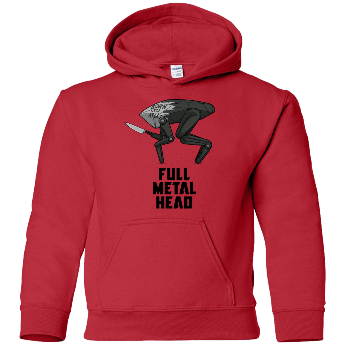 Sweatshirts Red / YS Full Metal Head Youth Hoodie