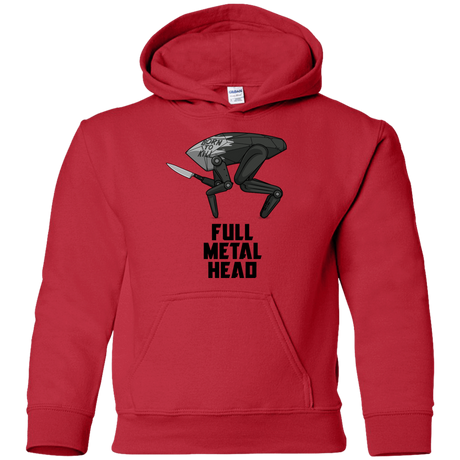Sweatshirts Red / YS Full Metal Head Youth Hoodie
