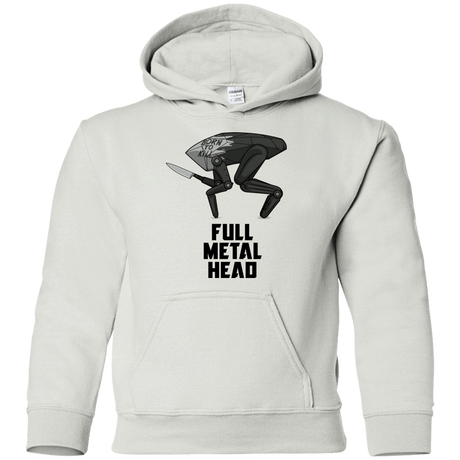 Sweatshirts White / YS Full Metal Head Youth Hoodie
