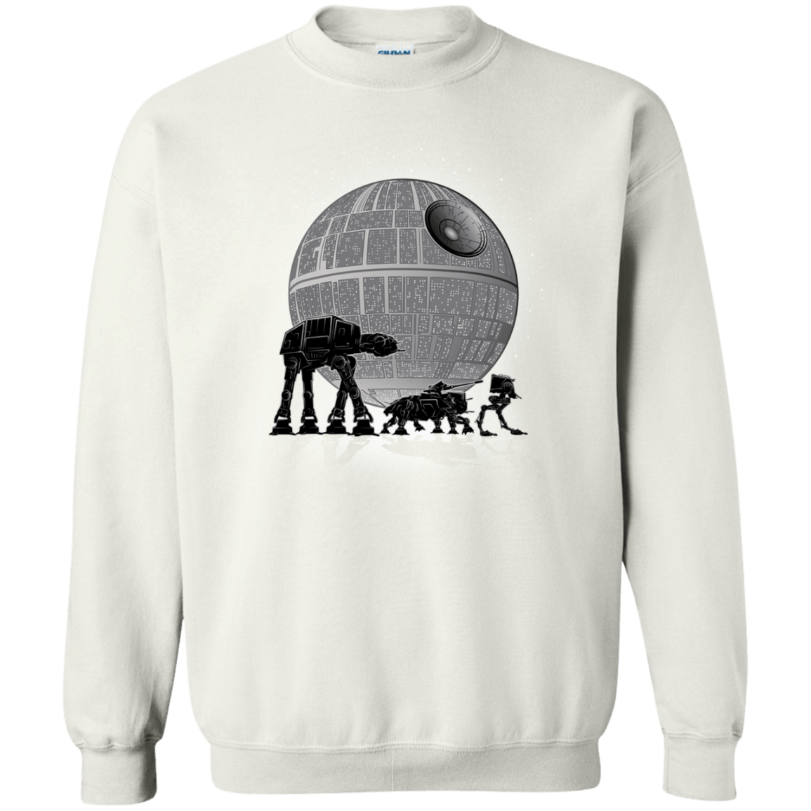 Sweatshirts White / Small Full Moon Over Empire Crewneck Sweatshirt